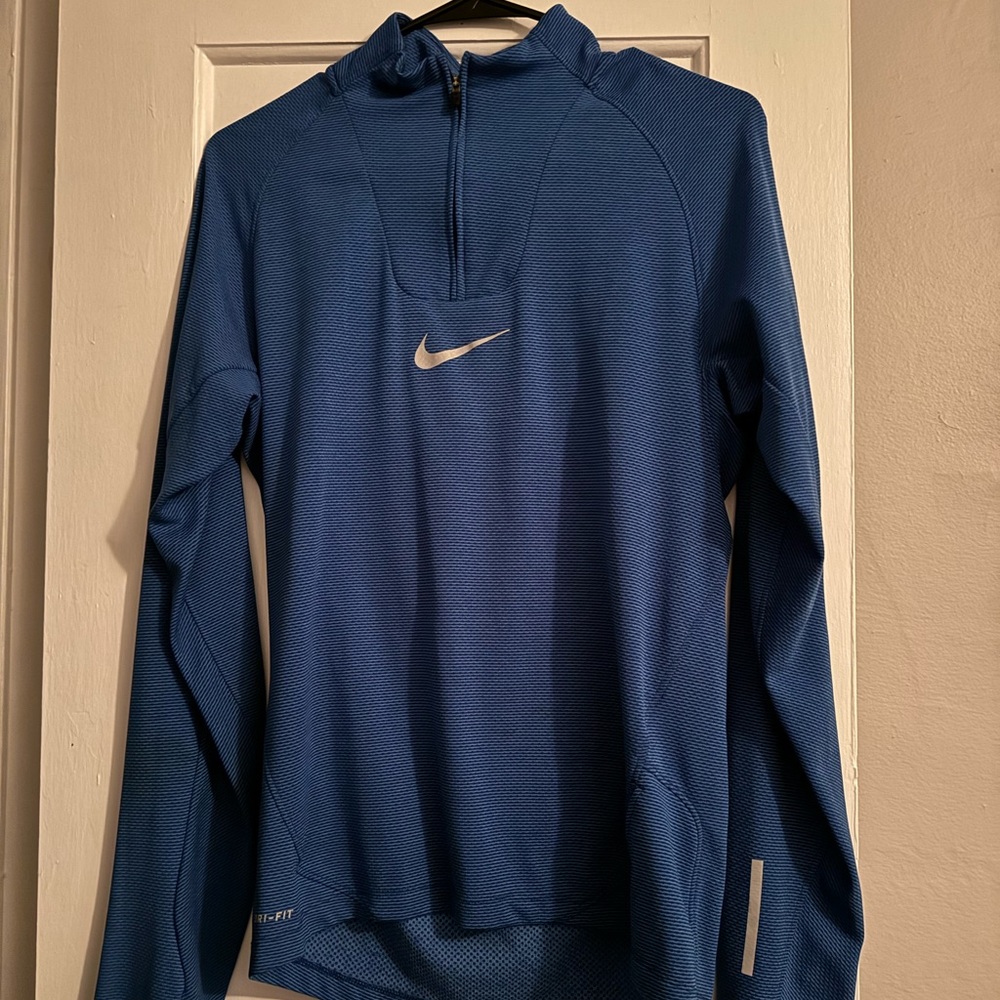 Men’s blue Nike running quarter zip (size S)